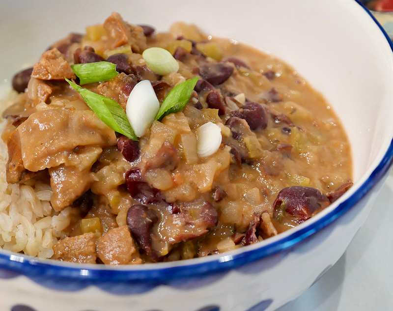 Red Beans and Rice, an easy healthy recipe from Dr. Gourmet