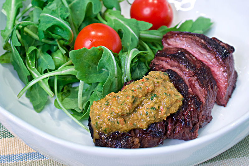 Red Chimichurri Sauce recipe from Dr. Gourmet