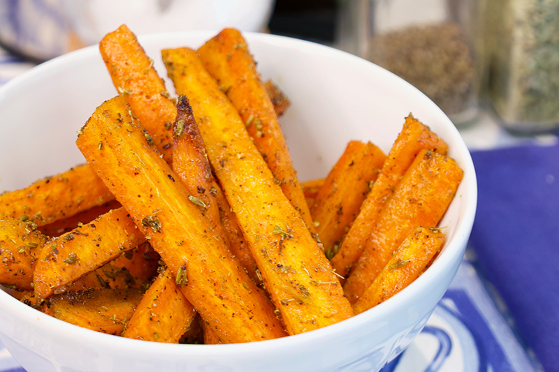 Roasted Carrots with Fennel recipe from Dr. Gourmet