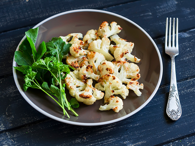 Roasted Cauliflower recipe from Dr. Gourmet