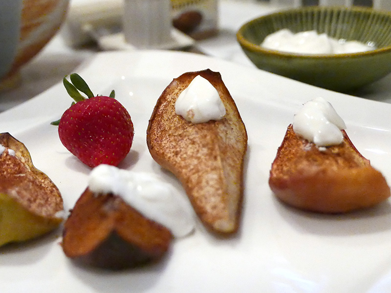 Roasted Pears, a healthy dessert recipe from Dr. Gourmet