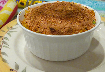 Saffron Tuna Noodle Casserole recipe from Dr. Gourmet