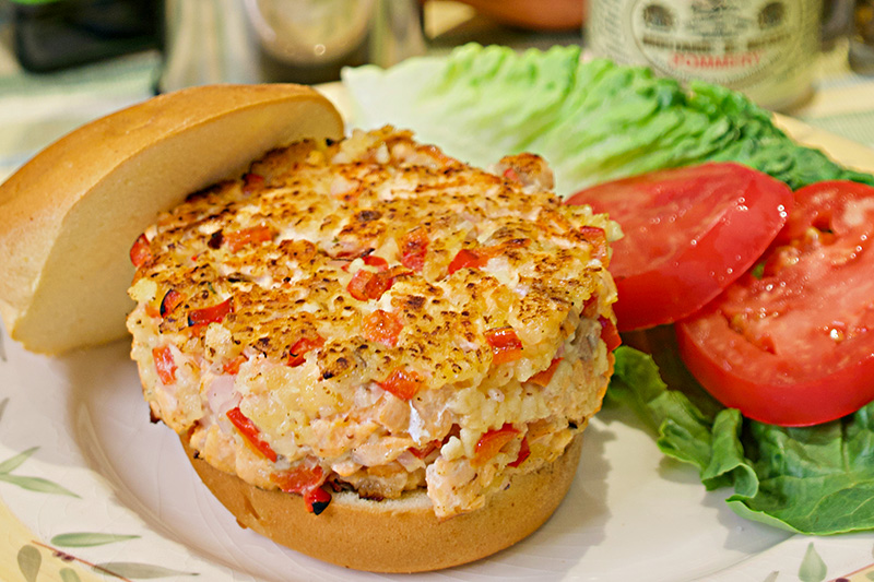Salmon Burgers recipe from Dr. Gourmet