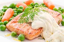 Salmon with Caper Mayonnaise