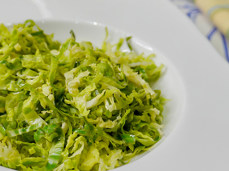 Shredded Brussels Sprouts recipe from Dr. Gourmet