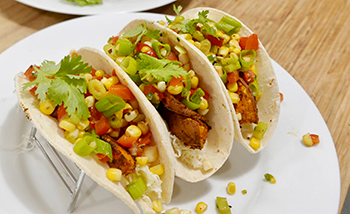 Sweet Potato Tacos, an easy healthy recipe from Dr. Gourmet