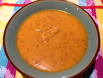 Thai Sweet Potato Soup recipe from Dr. Gourmet