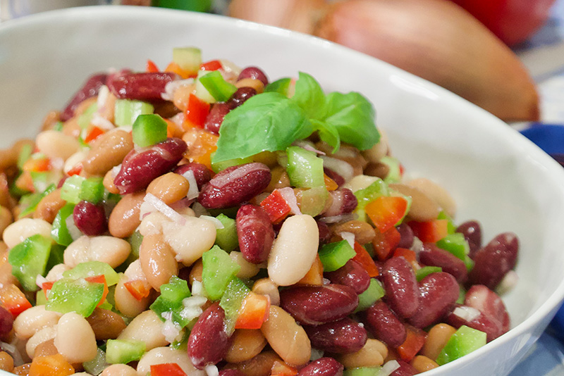 Three Bean Salad recipe from Dr. Gourmet
