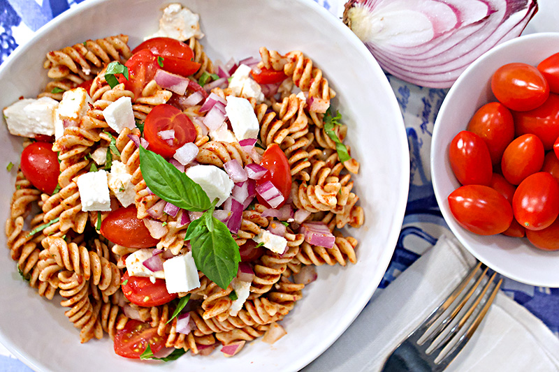 Tomato and Mozzarella Pasta Salad