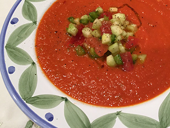 Rosemary Tomato Soup recipe from Dr. Gourmet