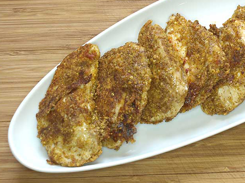 Tortilla Crusted Chicken recipe from Dr. Gourmet