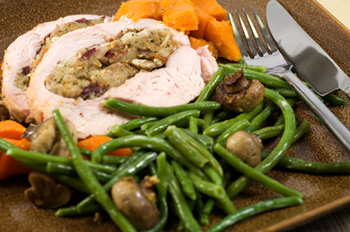 Butternut and Sausage Stuffed Turkey Breast - click for recipe!