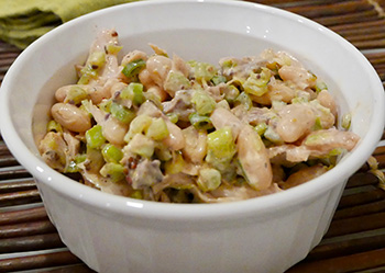 White Fish White Bean Salad recipe from Dr. Gourmet
