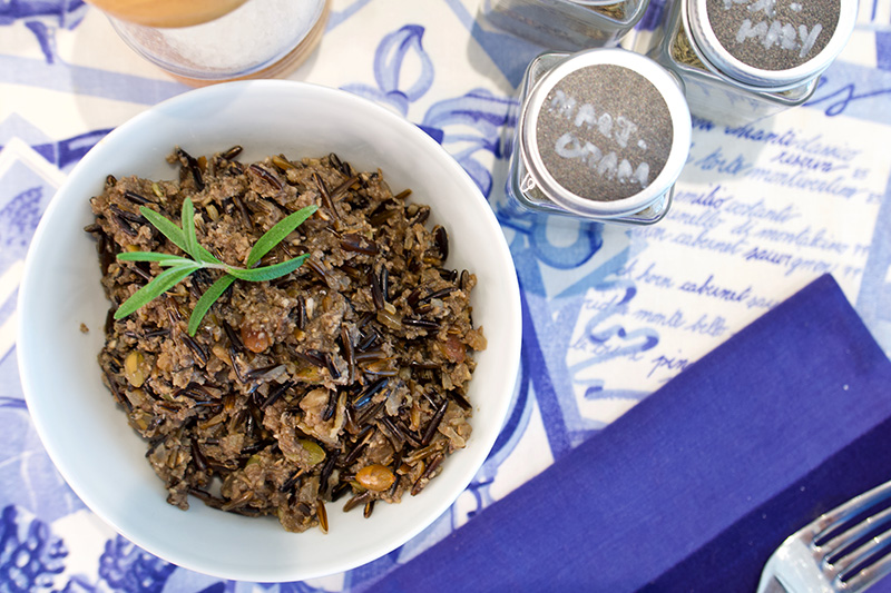Wild Rice and Mushrooms recipe from Dr. Gourmet