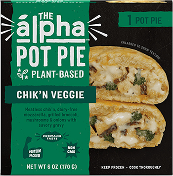 The Dr. Gourmet tasting panel reviews the Chik'n Veggie Pot Pie from Alpha Foods