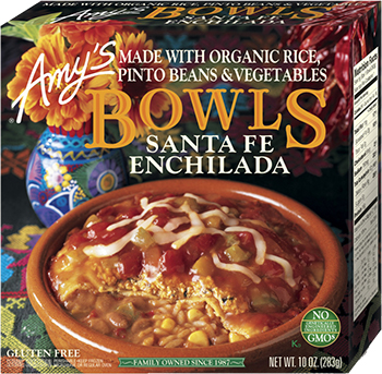 The Dr. Gourmet tasting panel reviews the Santa Fe Enchilada Bowl from Amy's