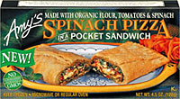 Amy's Spinach Pizza in a Pocket Sandwich Review