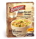 Banquet's Cheesy Rice and Chicken reviewed by Dr. Gourmet