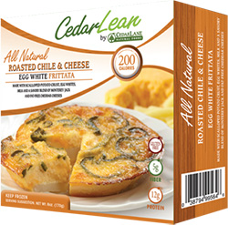 Dr. Gourmet reviews the Roasted Chile & Cheese Egg White Frittata from CedarLane Foods