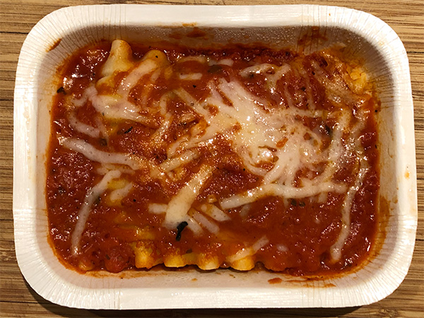 the Vegan Lasagna from CedarLane Foods, after cooking
