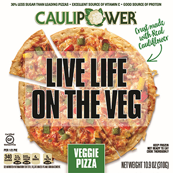 Dr. Gourmet reviews the Veggie Pizza from Caulipower