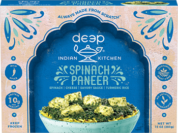 Dr. Gourmet reviews the Spinach (Palak) Paneer from Deep Indian Kitchen
