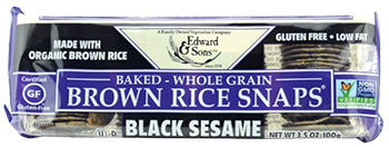 Dr. Gourmet reviews the Black Sesame crackers from Edward & Sons