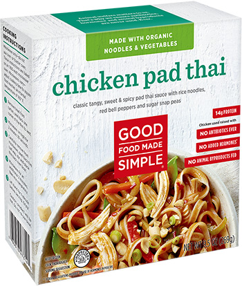 Dr. Gourmet reviews Chicken Pad Thai from Good Food Made Simple.