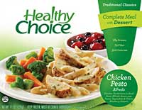Healthy Choice Chicken Pesto Alfredo Food Review