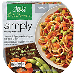 Dr. Gourmet reviews the Sweet & Spicy Asian-Style Noodle Bowl from Healthy Choice's Simply Cafe Steamers line