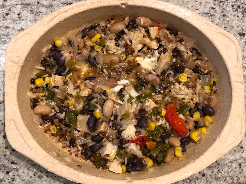 the Tex Mex Chicken from Healthy Choice's 'Max' line, after cooking