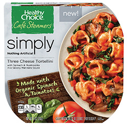 Dr. Gourmet reviews the Three Cheese Tortellini from Healthy Choice's Simply Cafe Steamers line