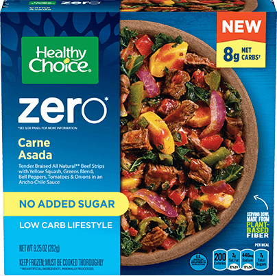 Dr. Gourmet reviews the Carne Asada from Healthy Choice's 'Zero' line
