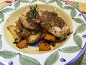 Rosemary-Cider Chicken from Home Chef reviewed by Dr. Gourmet