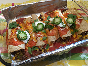Beef Enchiladas from Home Chef, reviewed by Dr. Gourmet