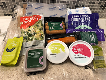The ingredients Hungryroot sent to Dr. Gourmet