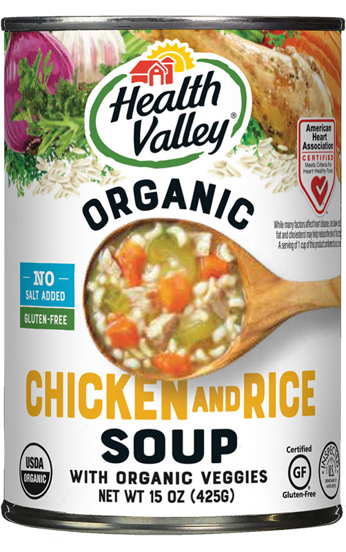 Dr. Gourmet reviews the no salt added Chicken and Rice soup from Health Valley
