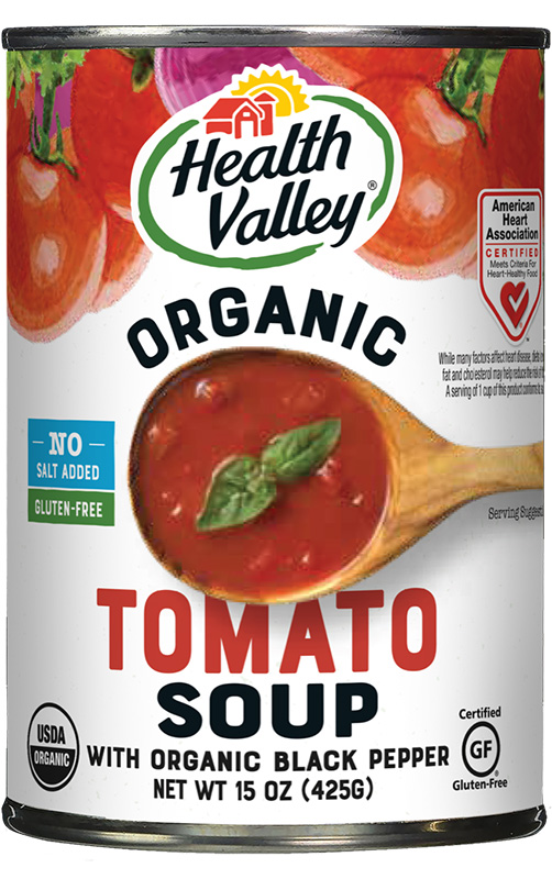 Dr. Gourmet reviews Health Valley No Salt Added Tomato Soup