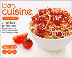 Lean Cuisine's Angel Hair Pomodoro Review by Dr. Gourmet