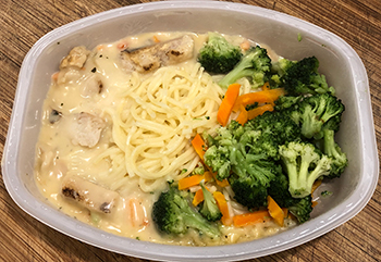 Grilled Chicken Primavera from Lean Cuisine, after microwaving