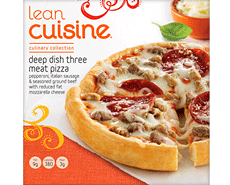 Lean Cuisine Traditional Deep Dish Three Meat Pizza Review by Dr. Gourmet