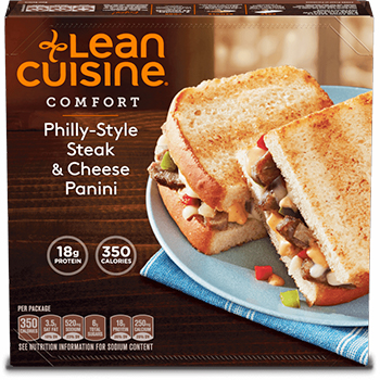 the Dr. Gourmet tasting panel reviews the Philly-Style Steak & Cheese Panini from Lean Cuisine