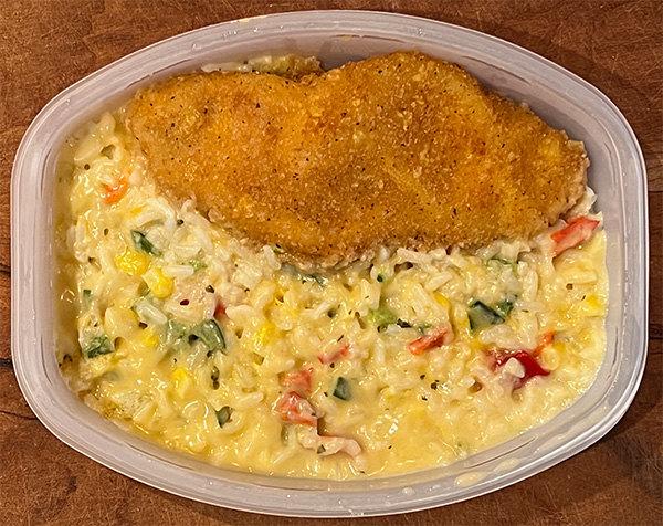 Tortilla Crusted Fish from Lean Cuisine, after cooking