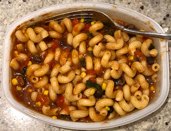The Dr. Gourmet tasting panel reviews the Spicy Veggie Chili Mac from Lean Cuisine