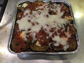 Eggplant Parmesan from Plated home delivery service, reviewed by Dr. Gourmet
