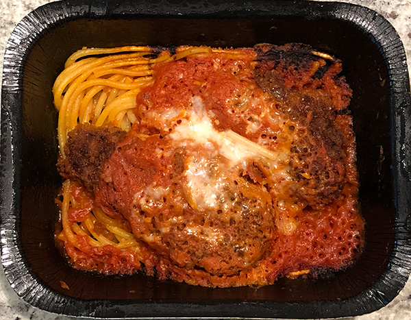 the Chicken Parmesan from Rao's, after cooking in the microwave