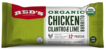 Dr. Gourmet reviews the Chicken Cilantro & Lime Burrito from Red's
