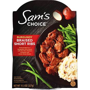 Dr. Gourmet reviews the Burgundy Braised Short Ribs from Walmart's 'Sam's Choice' line of frozen foods.