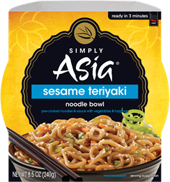 The Dr. Gourmet tasting panel reviews the Sesame Teriyaki Noodle Bowl from Simply Asia