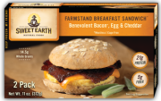 Benevolent Bacon, Egg & Cheddar Farmstand Breakfast Sandwich from Sweet Earth Natural Foods, reviewed by Dr. Gourmet